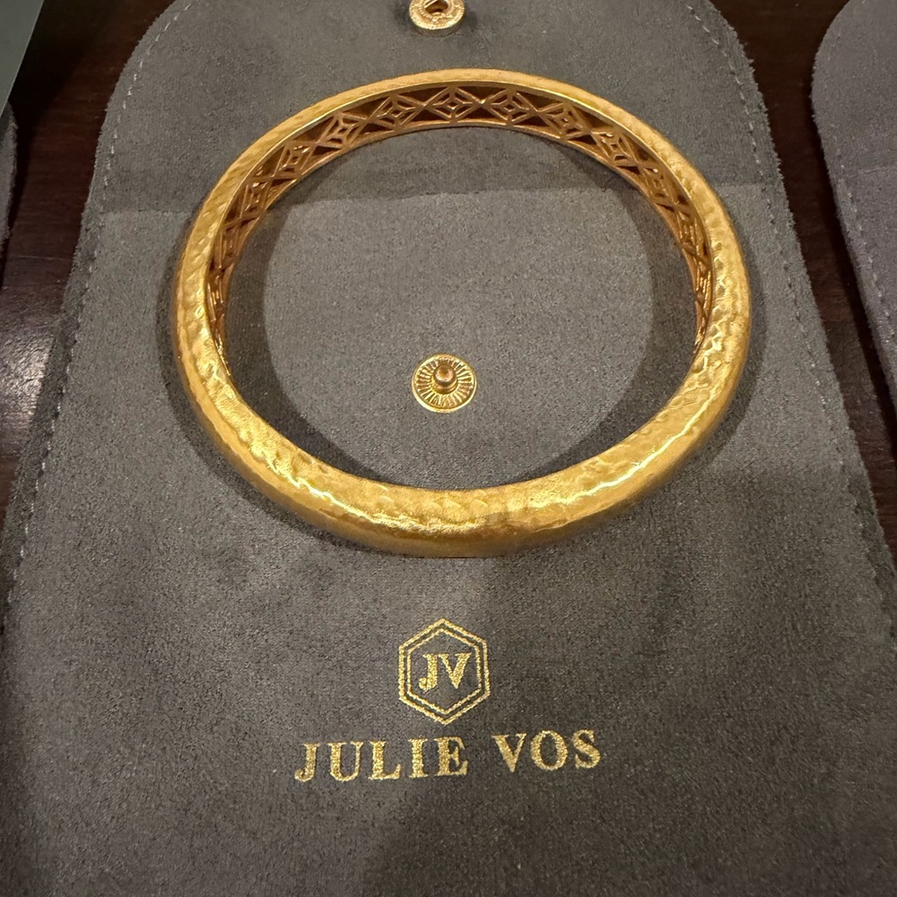Julie Vos Gold Bangle Bracelet - Thicker